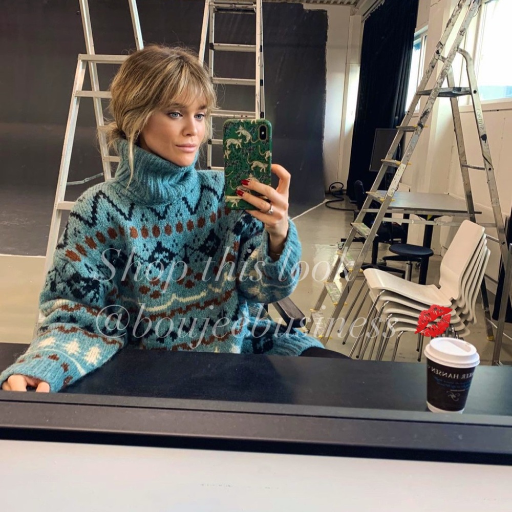 ZARA Oversized Knit Jacquard Sweater - Picture 4 of 9